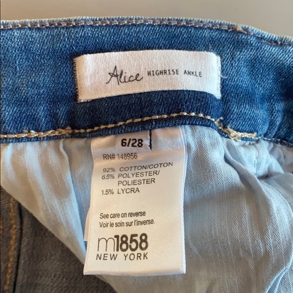 m1858 NY Highrise Ankle two-toned skinny jeans - Picture 7 of 7